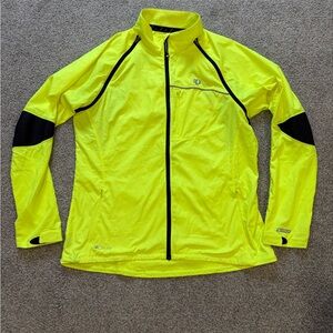Pearl Izumi Barrier Elite 2-In-1 Removable Sleeves Women’s Yellow Cycling Jacket